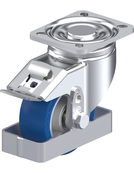 LH-ALBS 100K-1-FI-FS poliuretano pasukamas ratukas su