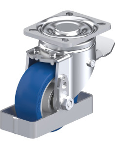 LH-ALBS 100K-1-ST-FS poliuretano ratukas su stabdžiais