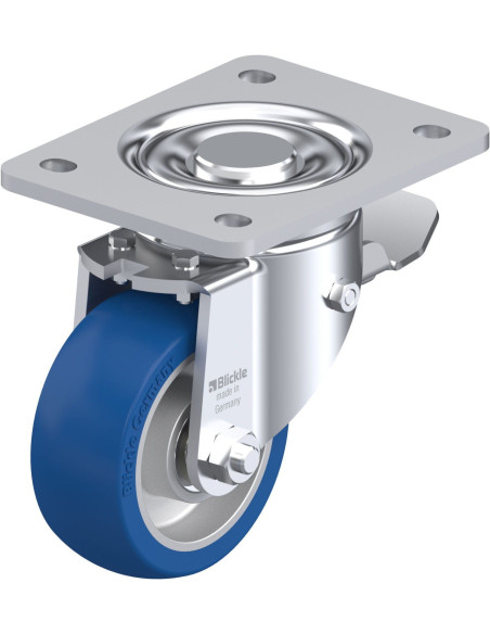 LH-ALBS 100K-3-ST poliuretano ratukas su stabdžiais