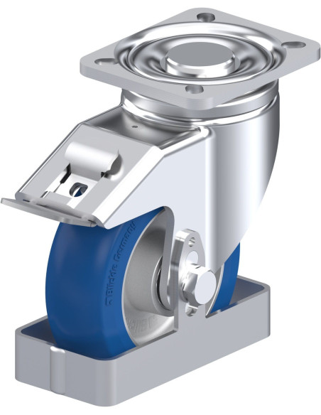 LH-ALBS 125K-1-FI-CO-FS poliuretano ratukas su stabdžiais