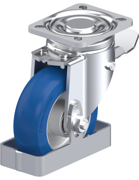 LH-ALBS 125K-1-ST-CO-FS poliuretano ratukas su stabdžiais