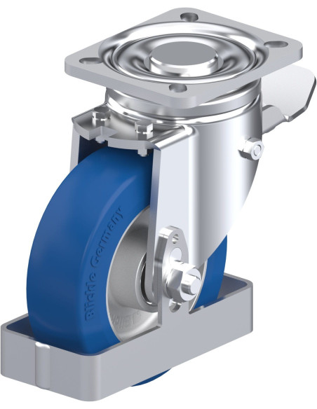 LH-ALBS 125K-1-ST-FS poliuretano ratukas su stabdžiais