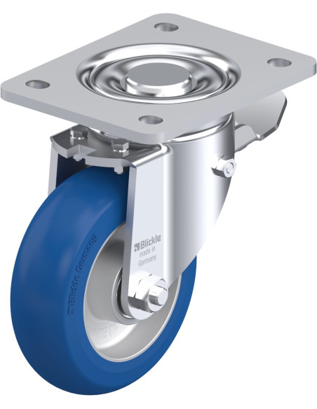 LH-ALBS 125K-3-ST-CO poliuretano ratukas su stabdžiais