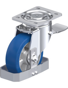 LH-ALBS 150K-ST-FS poliuretano ratukas su stabdžiais