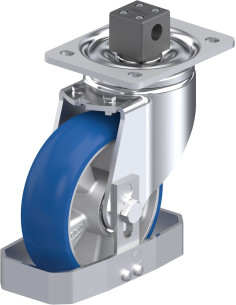 LH-ALBS 160K-CS13-CO-FS poliuretano ratukas su stabdžiais