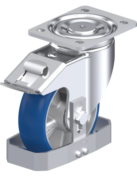 LH-ALBS 160K-FI-CO-FS poliuretano ratukas su stabdžiais