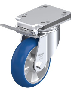 LH-ALBS 160K-IS-CO poliuretano ratukas su stabdžiais