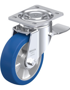 LH-ALBS 160K-ST poliuretano ratukas su stabdžiais