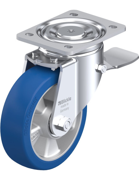 LH-ALBS 160K-ST poliuretano ratukas su stabdžiais