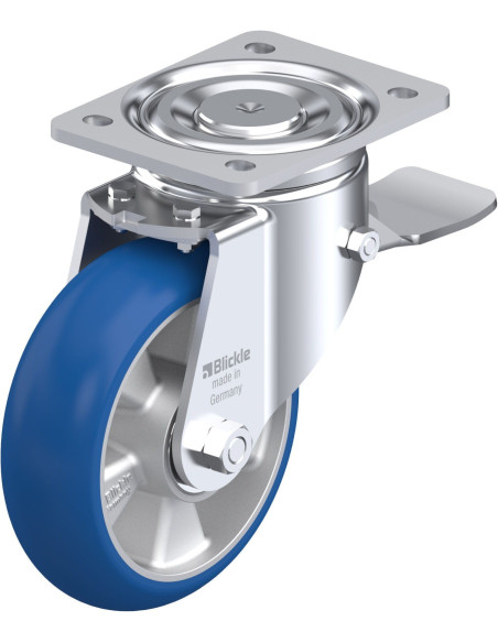 LH-ALBS 160K-ST-CO poliuretano ratukas su stabdžiais