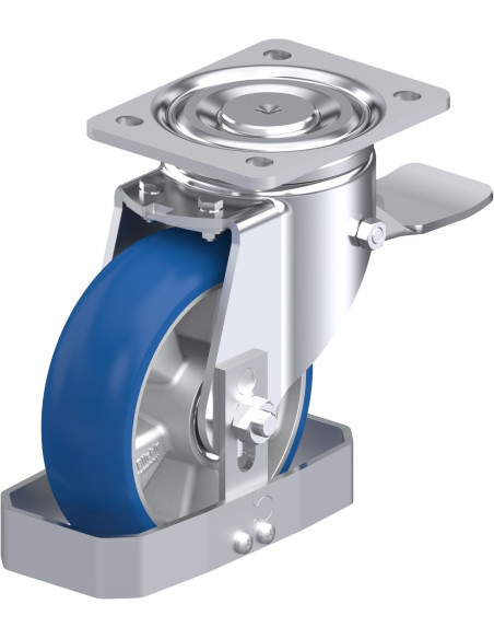 LH-ALBS 160K-ST-CO-FS poliuretano pasukamas ratukas su