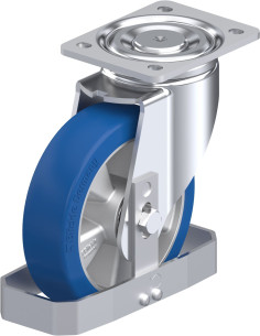 LH-ALBS 180K-FS poliuretano pasukamas ratukas 180 mm