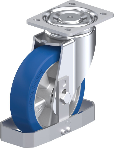 LH-ALBS 180K-FS poliuretano pasukamas ratukas 180 mm