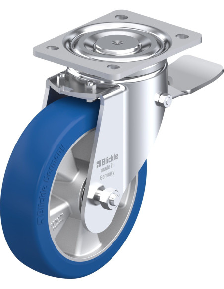 LH-ALBS 180K-ST poliuretano ratukas su stabdžiais