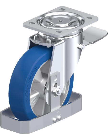 LH-ALBS 180K-ST-FS poliuretano ratukas su stabdžiais