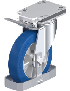 LH-ALBS 200K-IS-FS poliuretano ratukas su stabdžiais