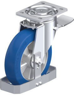 LH-ALBS 200K-ST-CO-FS poliuretano ratukas su stabdžiais