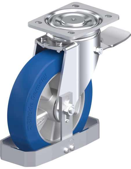 LH-ALBS 200K-ST-FS poliuretano ratukas su stabdžiais