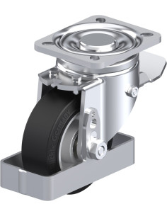 LH-ALEV 100K-1-ST-FS pasukamas ratukas su stabdžiais, 100 mm