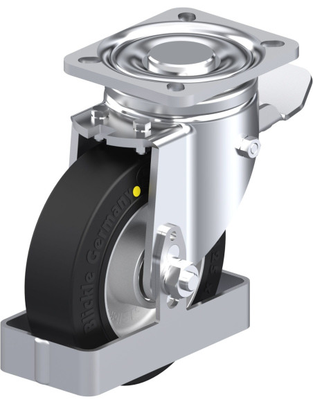 LH-ALEV 125K-1-ST-EL-FS antistatinis ratukas su stabdžiais