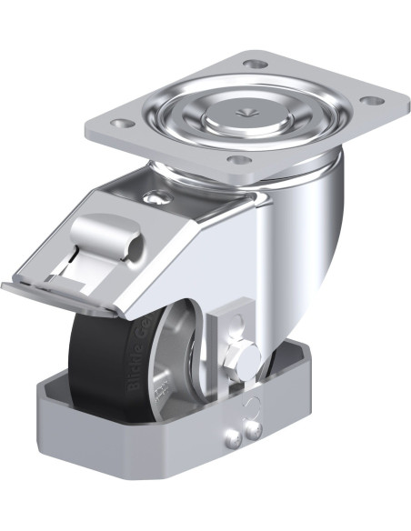 LH-ALEV 127K-FI-FS pasukamas ratukas su stabdžiais, 125 mm