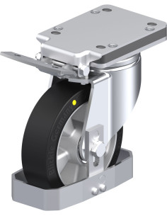 LH-ALEV 160K-IS-EL-FS antistatinis ratukas su stabdžiais