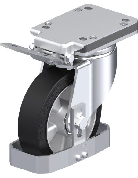 LH-ALEV 160K-IS-FS pasukamas ratukas su stabdžiais, 160 mm