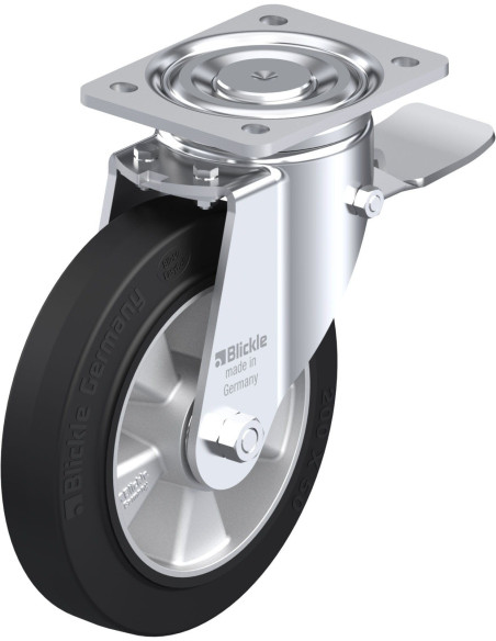 LH-ALEV 200K-ST pasukamas ratukas su stabdžiais, 200 mm