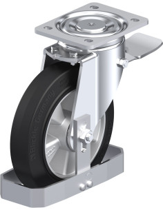 LH-ALEV 200K-ST-FS pasukamas ratukas su stabdžiais, 200 mm