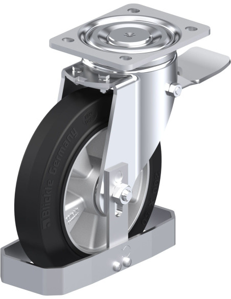 LH-ALEV 200K-ST-FS pasukamas ratukas su stabdžiais, 200 mm