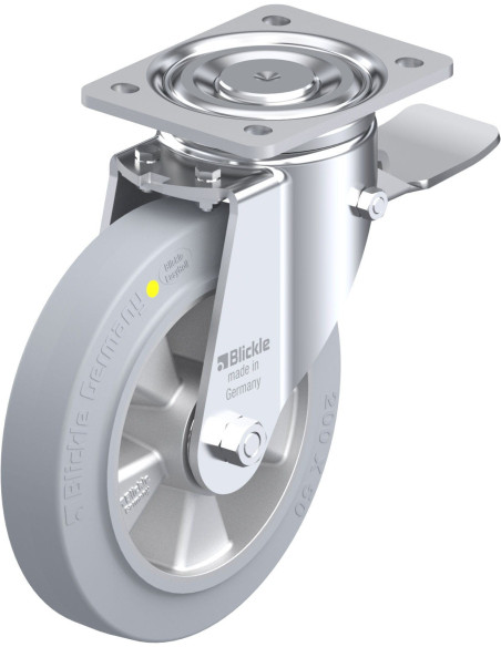 LH-ALEV 200K-ST-SG-AS antistatinis ratukas su stabdžiais