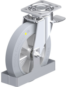 LH-ALEV 250K-ST-SG-AS-FS antistatinis ratukas su stabdžiais