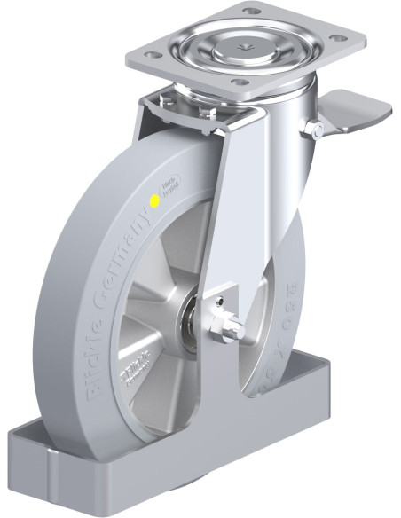 LH-ALEV 250K-ST-SG-AS-FS antistatinis ratukas su stabdžiais