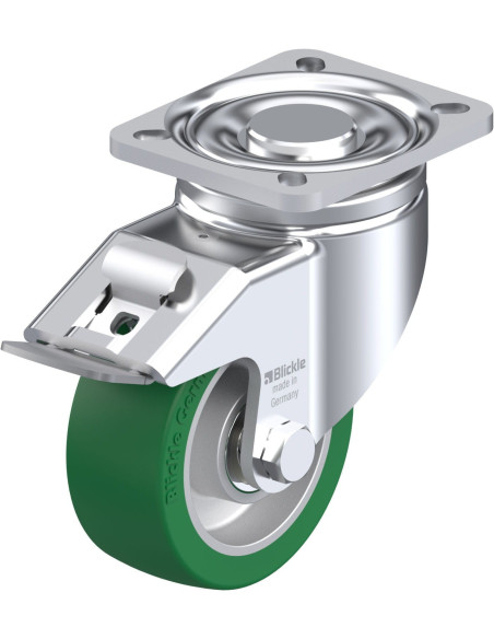 LH-ALST 100K-1-FI poliuretano ratukas su stabdžiais