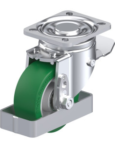 Poliuretano ratukas LH-ALST 100K-1-ST-FS su stabdžiais