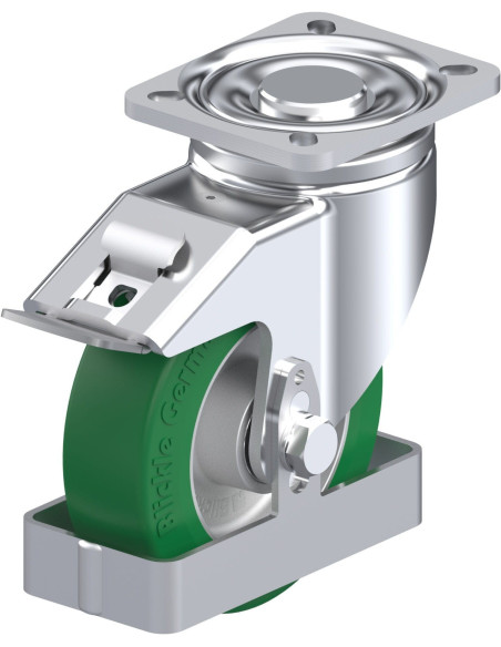 LH-ALST 125K-1-FI-FS poliuretano ratukas su stabdžiais