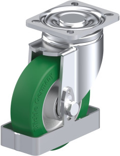 LH-ALST 125K-1-FS poliuretano pasukamas ratukas 125 mm