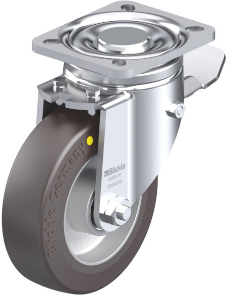 LH-ALST 125K-1-ST-AS antistatinis ratukas su stabdžiais