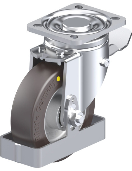 LH-ALST 125K-1-ST-AS-FS antistatinis ratukas su stabdžiais