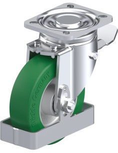 LH-ALST 125K-1-ST-FS poliuretano ratukas su stabdžiais