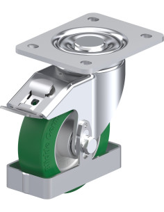 LH-ALST 125K-3-FI-FS poliuretano ratukas su stabdžiais