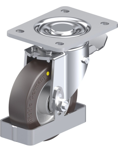 LH-ALST 125K-3-ST-AS-FS antistatinis ratukas su stabdžiais