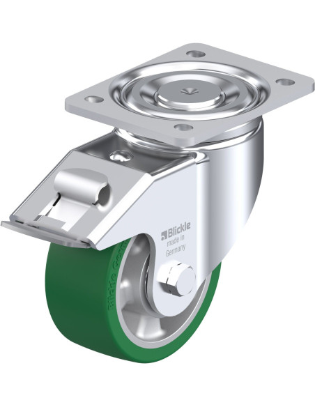 LH-ALST 127K-FI poliuretano ratukas su stabdžiais