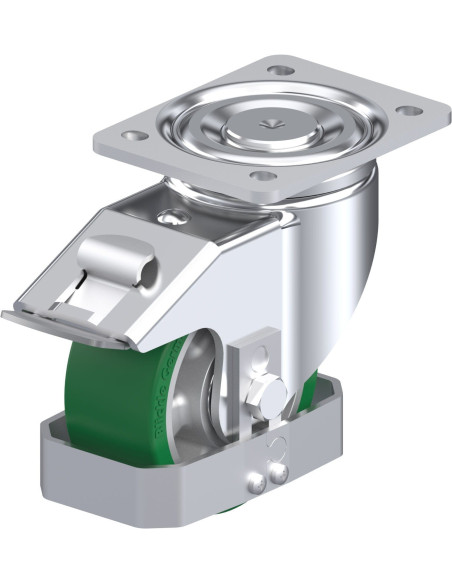 LH-ALST 127K-FI-FS poliuretano ratukas su stabdžiais