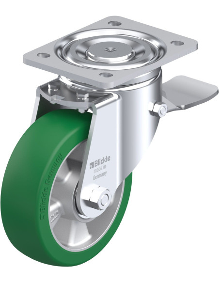 LH-ALST 150K-ST poliuretano ratukas su stabdžiais