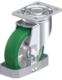 LH-ALST 160K-FS poliuretano pasukamas ratukas 160 mm