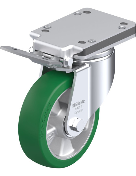 LH-ALST 160K-IS poliuretano ratukas su stabdžiais