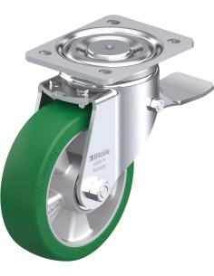 LH-ALST 160K-ST poliuretano ratukas su stabdžiais