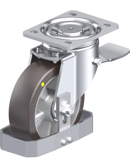 LH-ALST 160K-ST-AS-FS antistatinis ratukas su stabdžiais