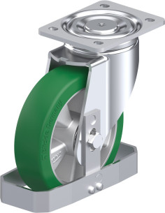 LH-ALST 180K-FS poliuretano pasukamas ratukas 180 mm